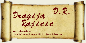 Dragija Rajičić vizit kartica